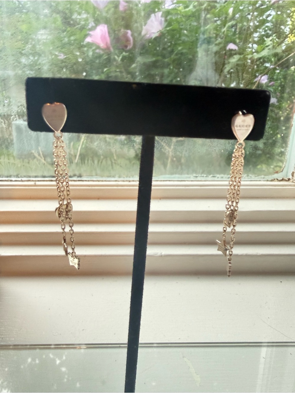 Gucci Silver Charm Chain Drop Earrings - Picture 8 of 10